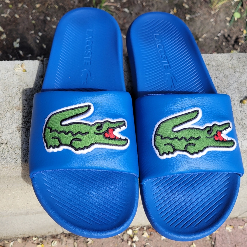 Lacoste slides.  Size 10 men
